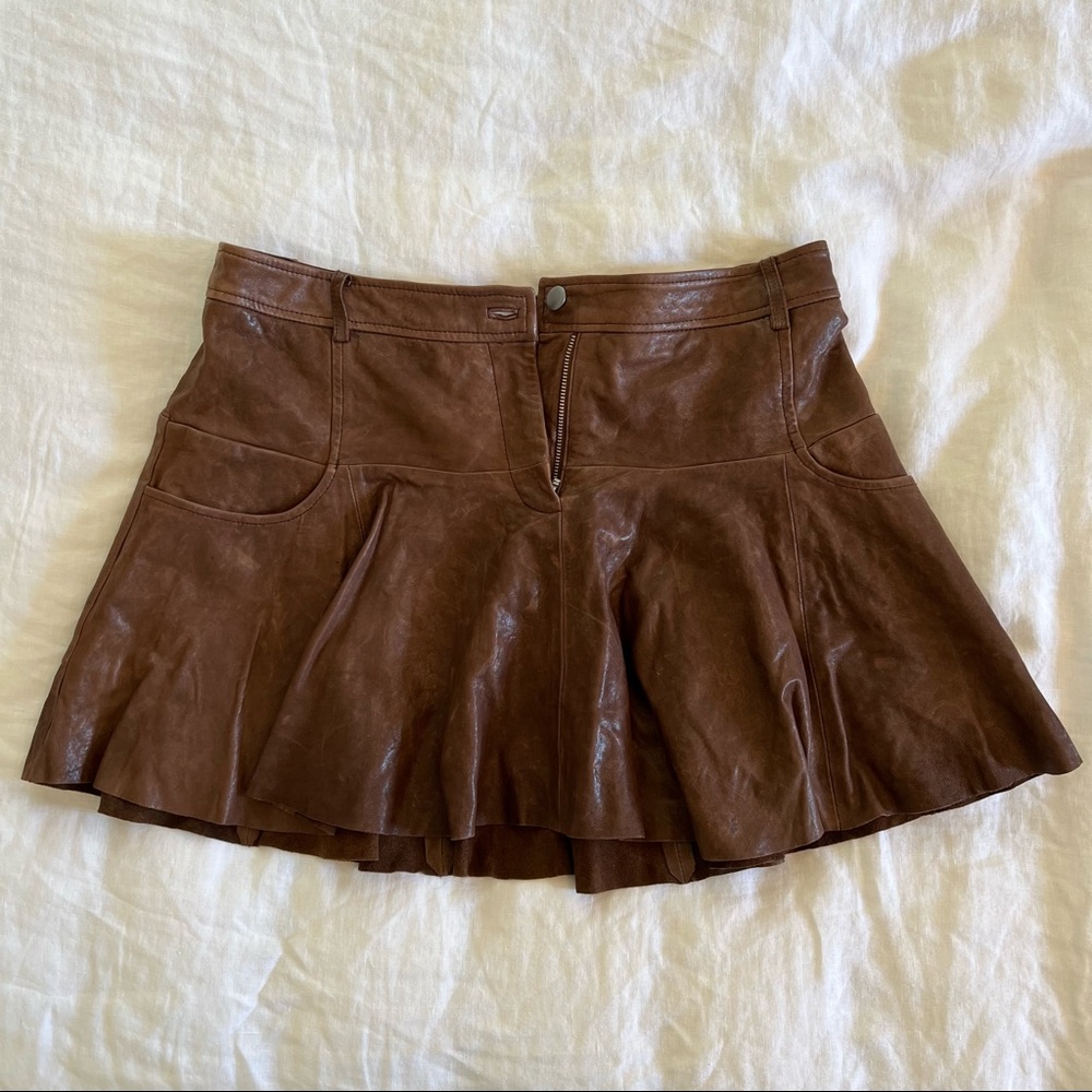 Thakoon Vintage Leather Skirt